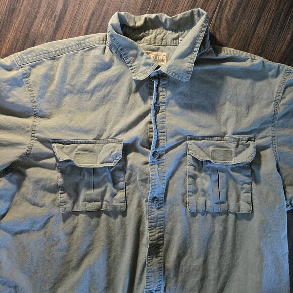 RED HEAD Men's 100% Cotton Olive Green Short-Sleeved Shirt SIZE 2X - Picture 6 of 7